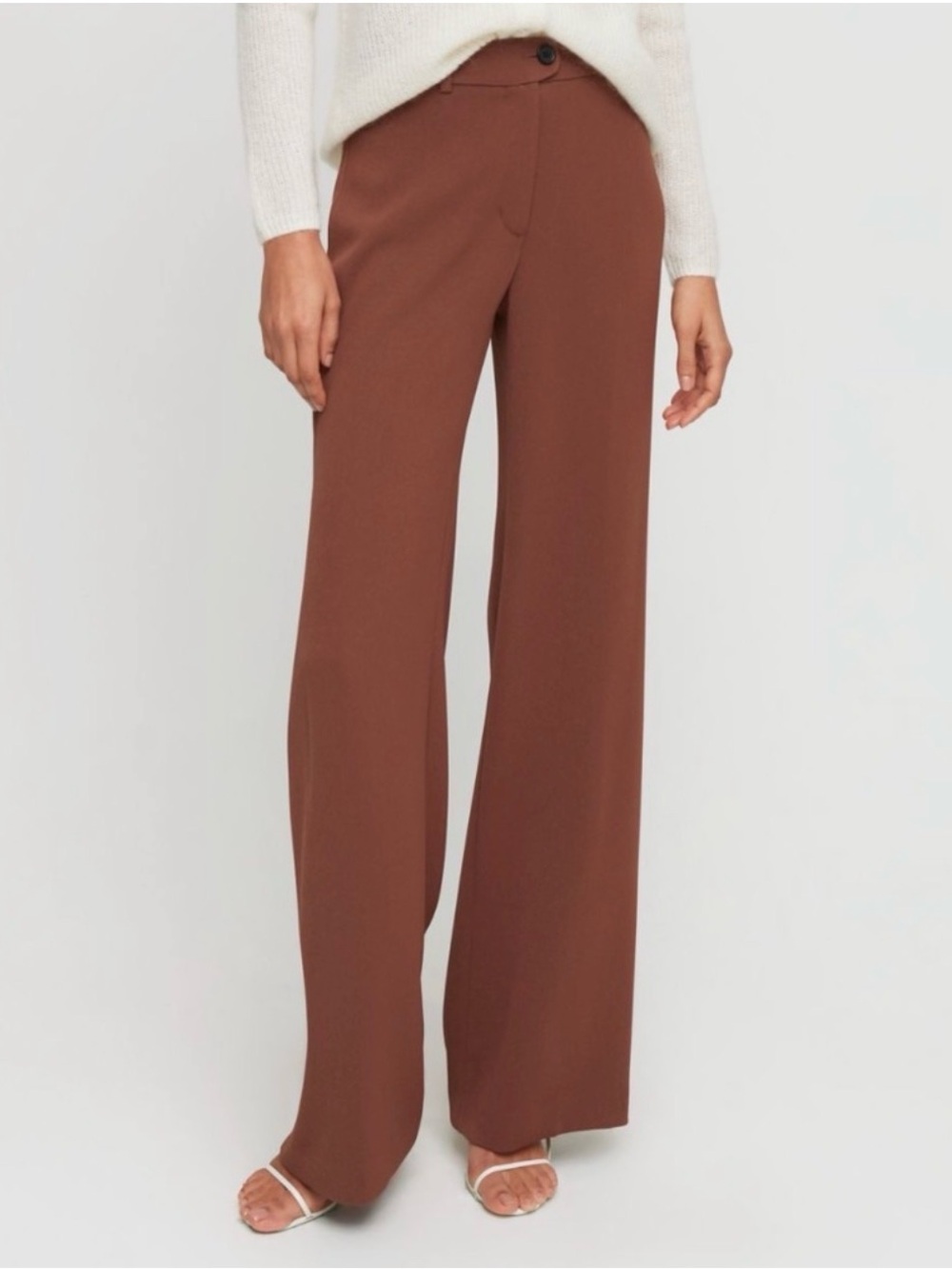 Aritzia Wilfred Rosalee Pant in brown
